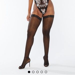 Savage X Fenty Connect the Dots Stay up Thigh High Stockings